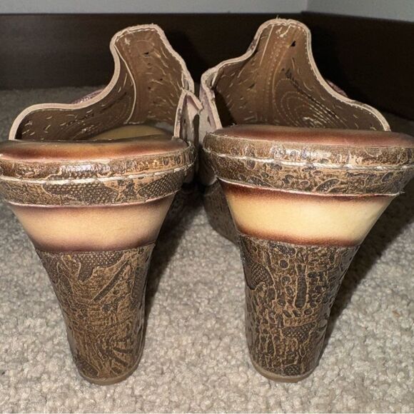 L’ Artiste by Spring Step Amara Beige Mocha Tan Leather Sandals 39 - Picture 4 of 6